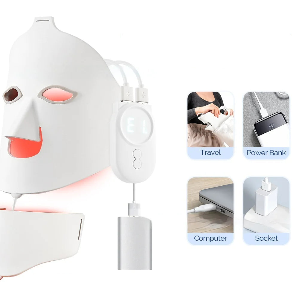 LED Silicone Face Therapy Mask